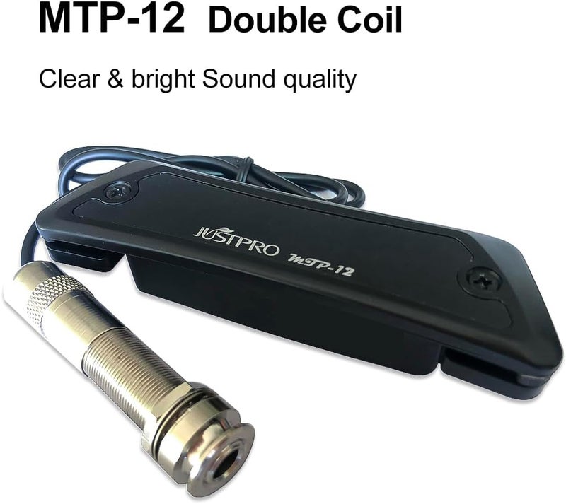 Just-pro Acoustic Guitar Pickup, Humbucker Magnetic Passive Sound-Hole Guitar Pickups with Audio Output for Acoustic Guitar - Image 2